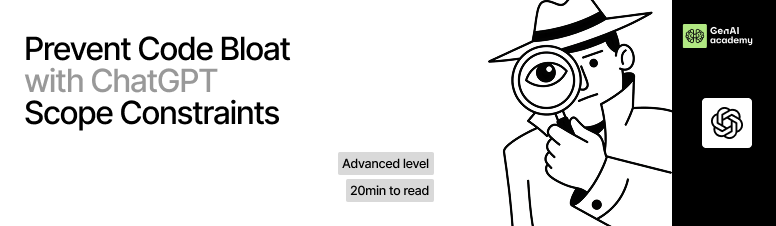 Prevent Code Bloat with Scope Constraints with ChatGPT